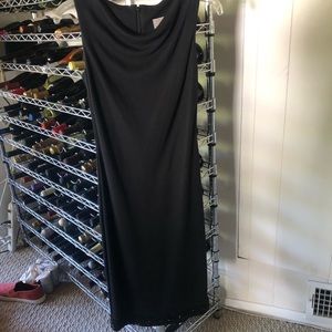 Scoop Neck Black Dress